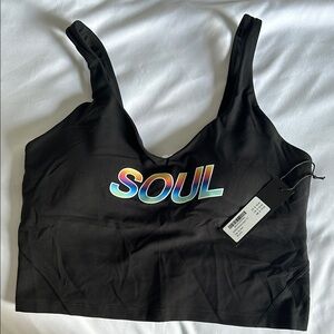 lululemon athletica Black Sleeveless Tank Top Crop